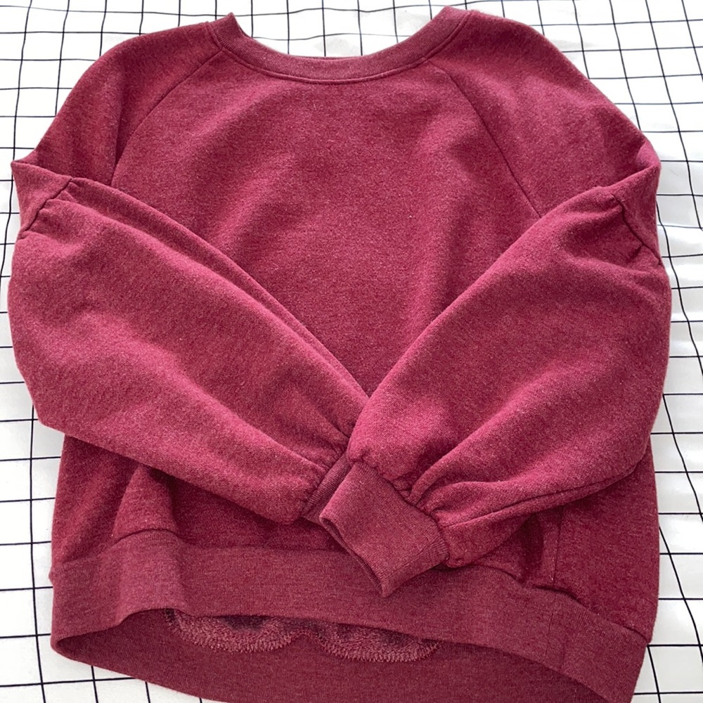 red crew neck
